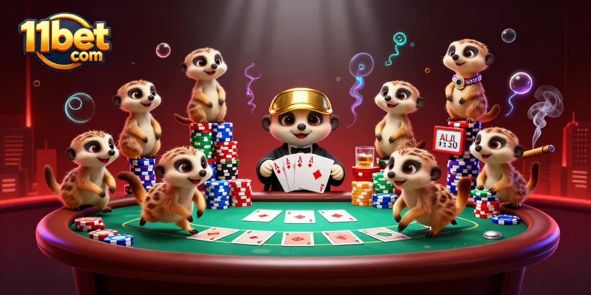Experience the thrilling action at 11bet com as meerkats run an exciting casino operation.