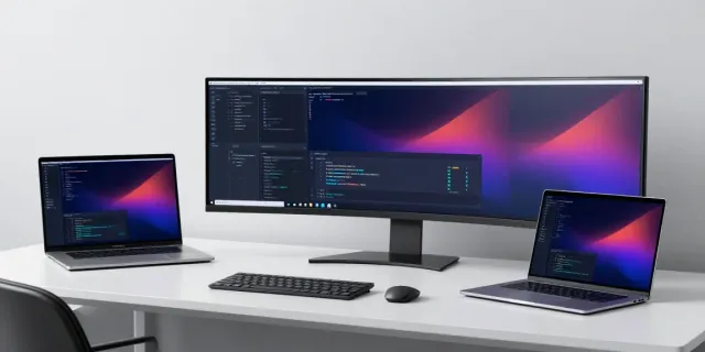 Wayo Ads platform showcased in a modern software development workspace with AI technology and data analytics tools.