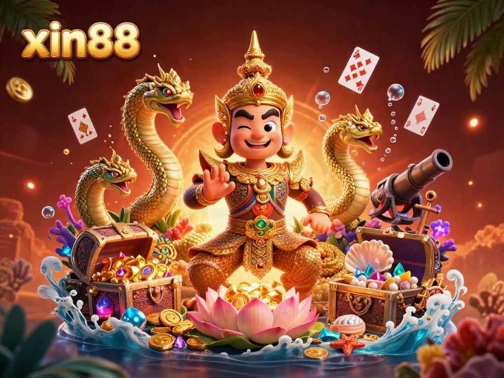 Experience the excitement of xin88 with vibrant characters and immersed casino action in a stunning 3D environment.