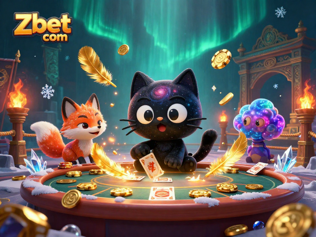 Bet at Zbet com while enjoying a vibrant cosmic casino scene filled with luck and fun.