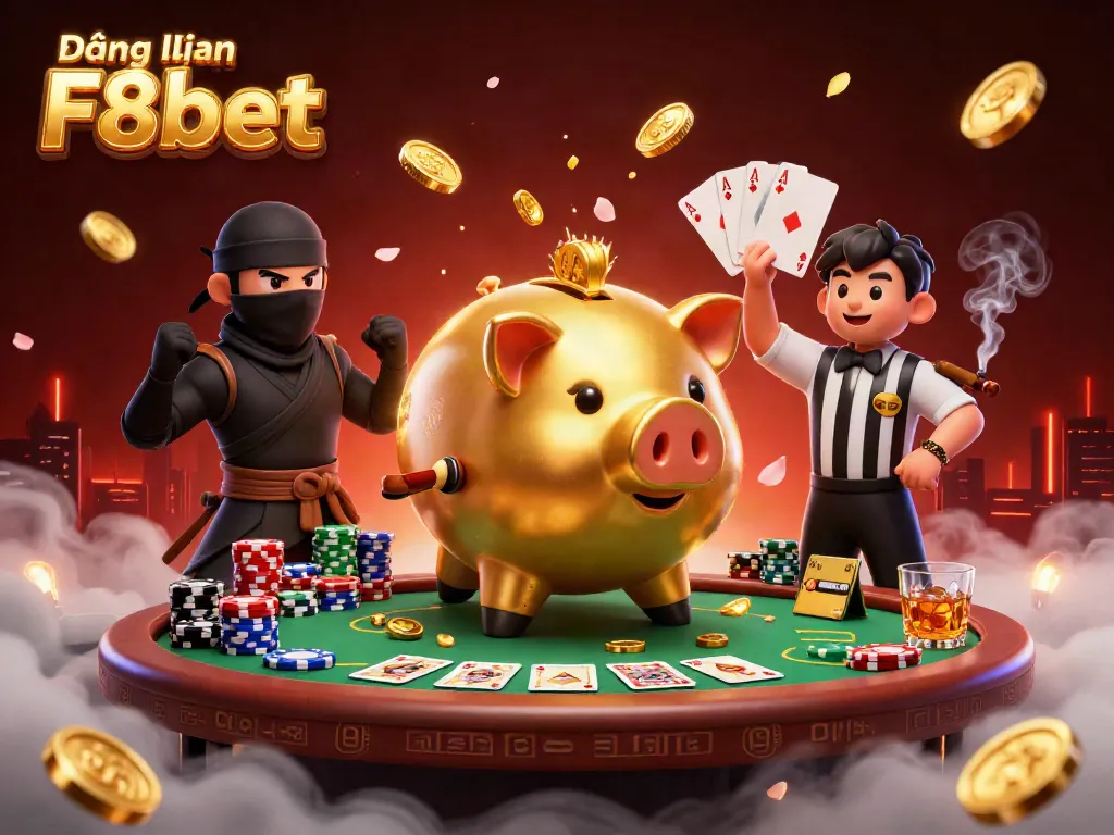 Experience the excitement of Đăng nhập F8bet with lively characters and casino elements!