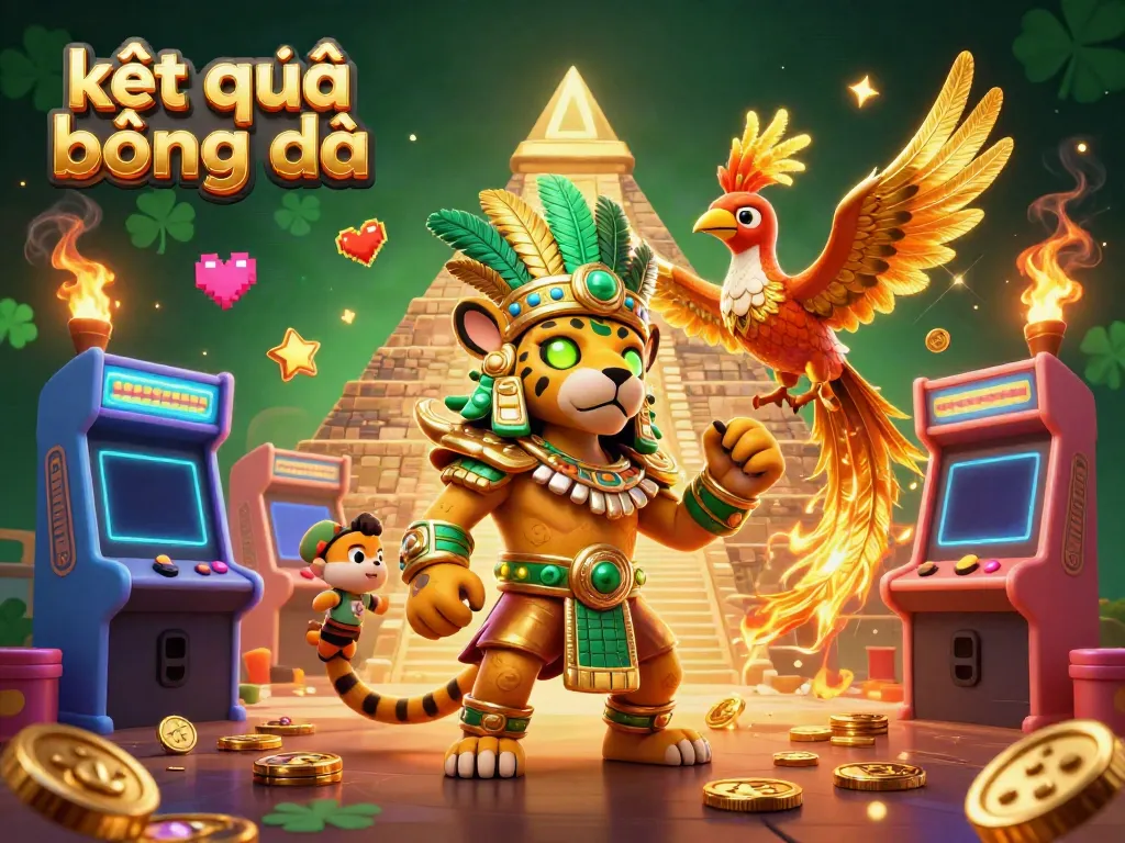 Experience live kết quả bóng đá with vibrant casino-themed characters and game elements for an immersive viewing.