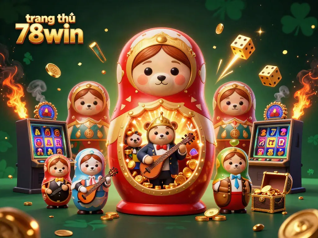 Engage with the fun of trang chủ 78win through a vibrant casino scene with characters celebrating wins.