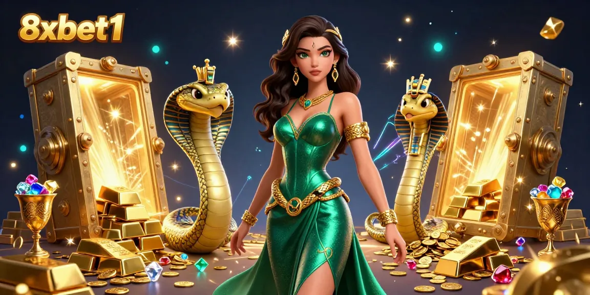 Experience thrilling gameplay at 8xbet1 with stunning casino elements and dazzling treasures.