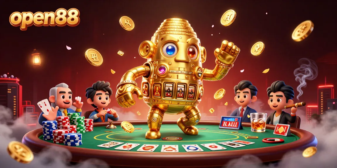 Engage in thrilling open88 gaming experiences with dynamic poker action and golden elements.