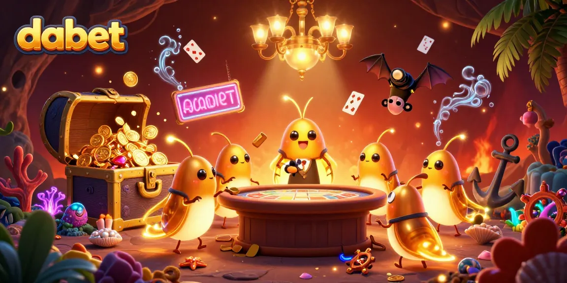 Illuminate your bets with dabet as glowworms light a captivating cave casino scene.