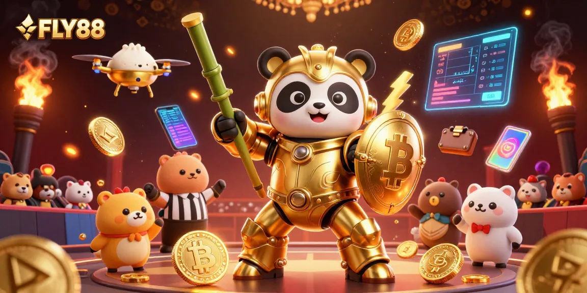Experience thrilling gameplay at FLY88 with dynamic, colorful characters in a high-energy casino setting.