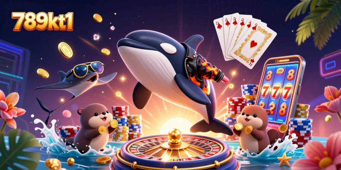 Engage in thrilling games at 789kt1 with vibrant characters and glittering casino elements.