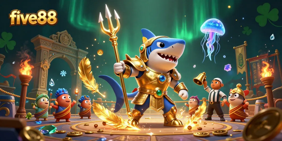 Experience thrilling action at five88 with an underwater colosseum of game elements and characters.