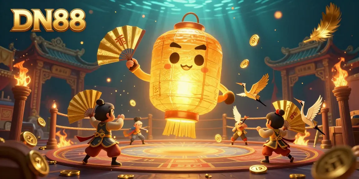 Experience thrilling gameplay at DN88 with vibrant 3D illustration featuring exciting casino elements.