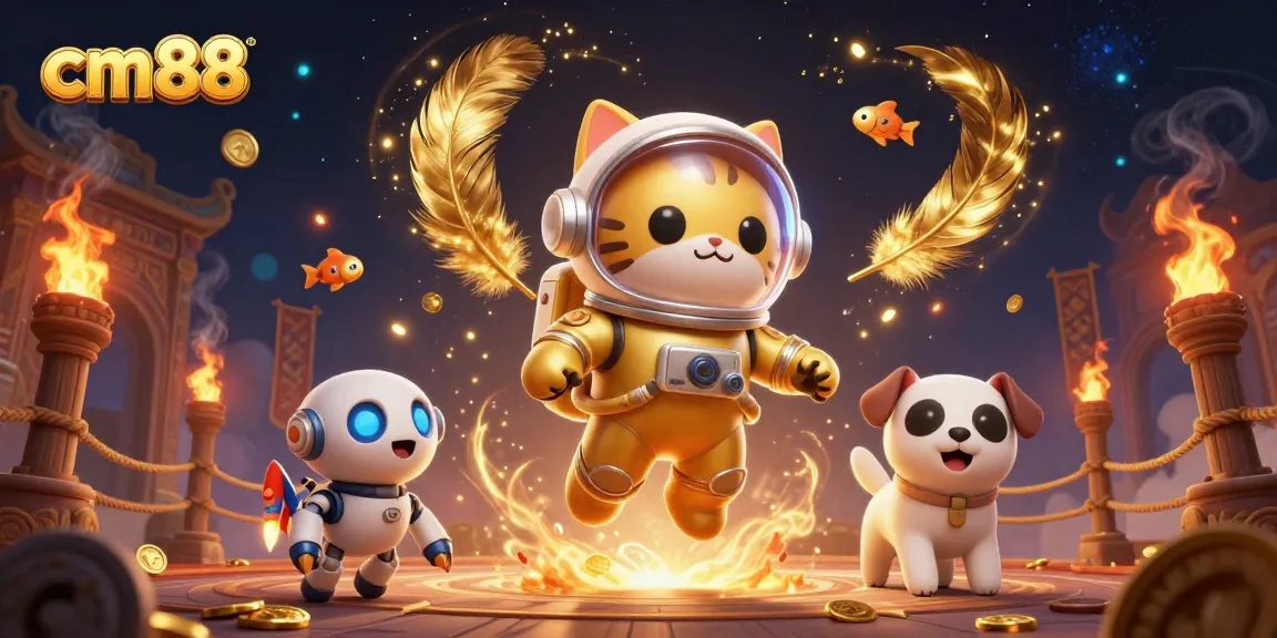 Engage with cm88 as a captivating 3D casino scene showcasing vibrant characters and rich betting visuals.