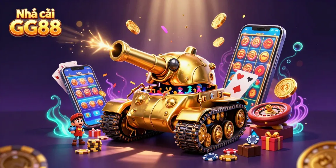 Experience the thrilling games at Nhà cái GG88 with vibrant slot machines and lively casino action.