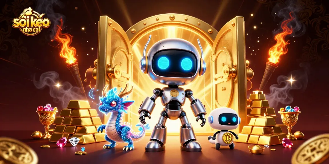 Bet and strategize with soi keo nha cai in a vibrant, rich casino scene filled with gold and treasures.
