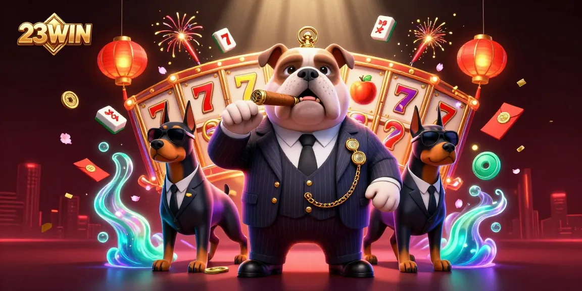 Engage in stunning 23WIN slot action with 3D characters and vibrant casino visuals.
