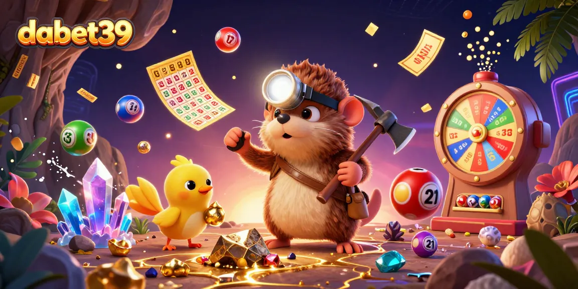 Play exciting games at dabet39 with vibrant lottery elements and a treasure hunt theme.